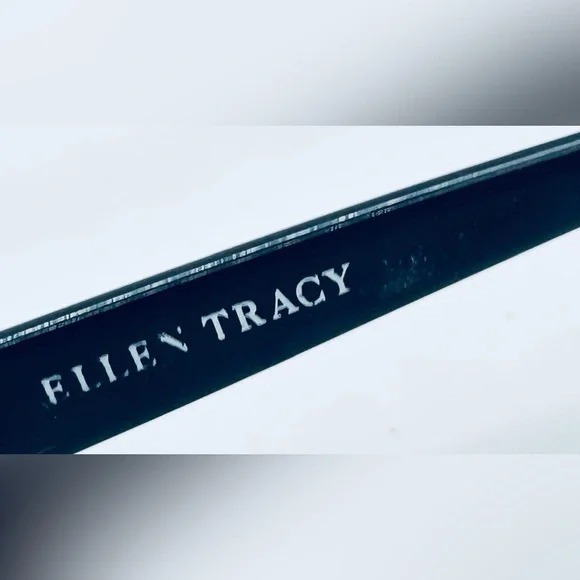 Ellen Tracy Black Oval Sunglasses Frames Only - Picture 7 of 8